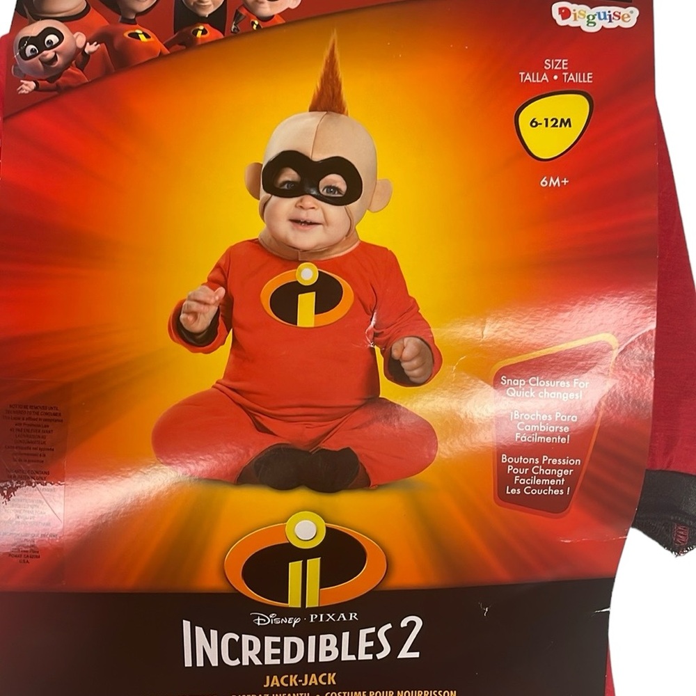 Incredible Jack Jack costume 6-12 mos